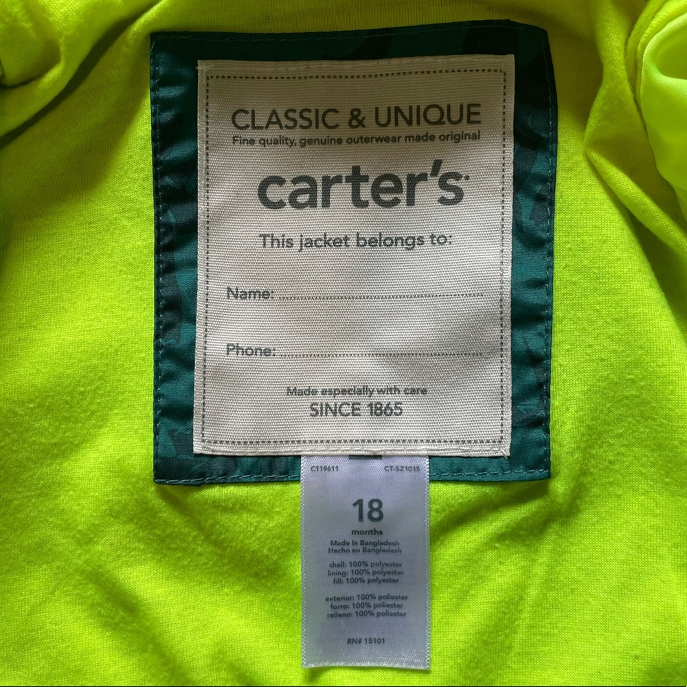 Carter’s Rain Coat! - Picture 5 of 6